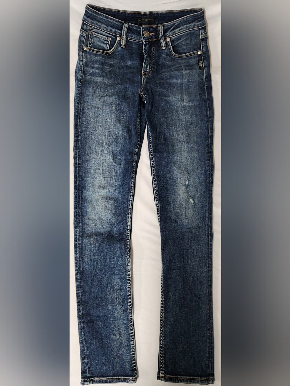 Silver Jeans Avery Slim Jeans W26 L28.5 Medium Wash Stretch